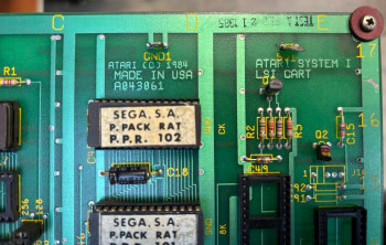 Placa de  Peter Pack Rat Super Video - SEGA Sonic