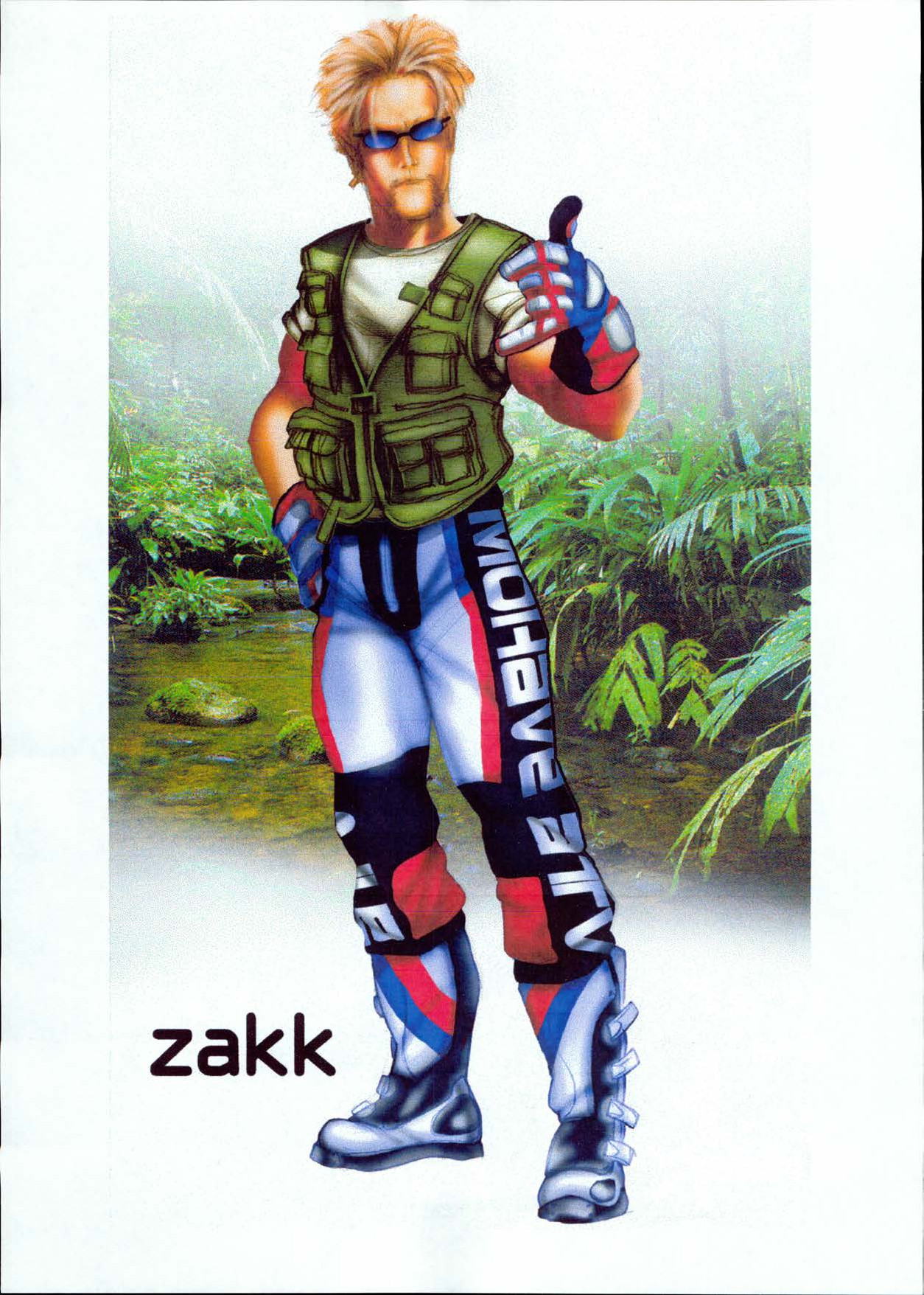Desarrollo de personajes: Zakk. Imagen: Gaelco.