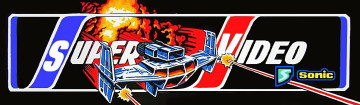 Marquesina Road Blasters Super Video - SEGA Sonic Road Blasters Super Video marquee
