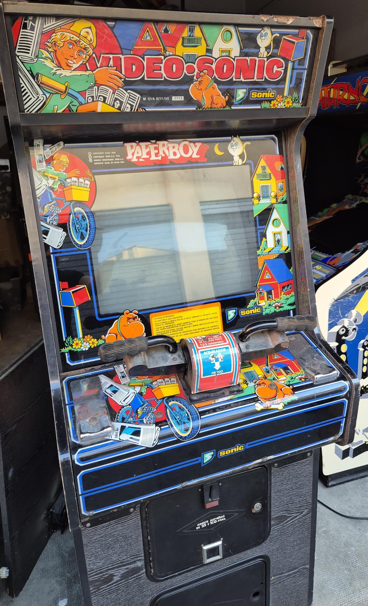Paperboy Video Sonic, Sega Sonic. Imagen: Jordi Tuells (JJ Arcade) y Jordi Beltrán (Crazy Taxi).