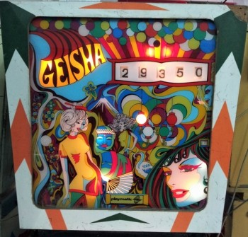 Backglass Geisha - Playmatic