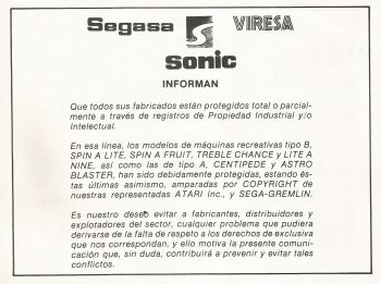 Documentos de  Astro Blaster - SEGA Sonic