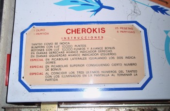Documentos de  Cherokis - Recreativos Franco