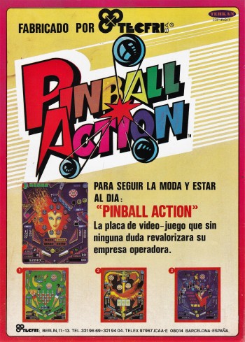 Flyers de  Pinball Action - Tecfri