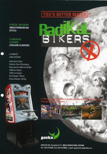 Flyers de  Radikal Bikers - Gaelco SA