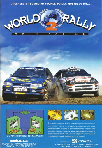 Flyers de  World Rally 2 Twin Racing - Gaelco SA